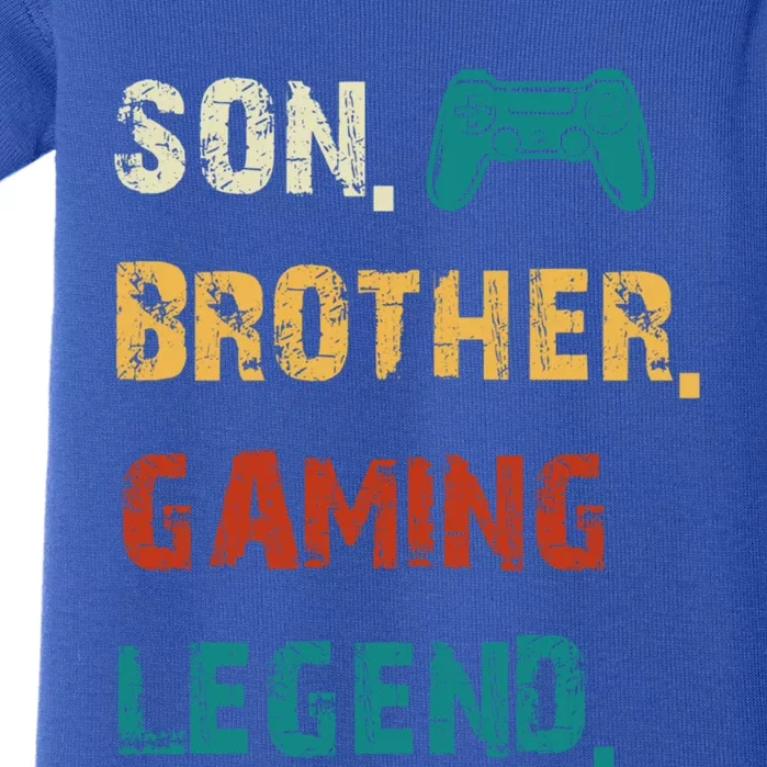 Son Brother Gaming Legend Gamers Cute Gift Baby Bodysuit