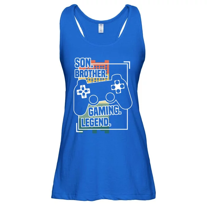 Son Brother Gaming Legend Funny Gamer Great Gift Ladies Essential Flowy Tank