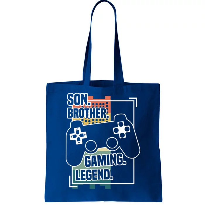 Son Brother Gaming Legend Funny Gamer Great Gift Tote Bag