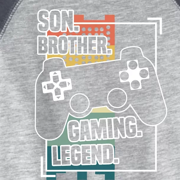 Son Brother Gaming Legend Funny Gamer Great Gift Toddler Fine Jersey T-Shirt