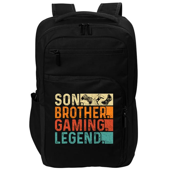 Son Brother Gaming Legend Gamer Impact Tech Backpack