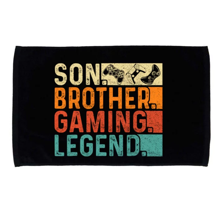 Son Brother Gaming Legend Gamer Microfiber Hand Towel