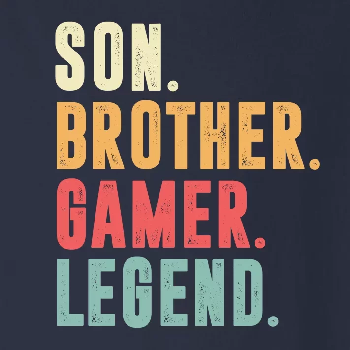 Son Brother Gamer Legend Gift Toddler Long Sleeve Shirt