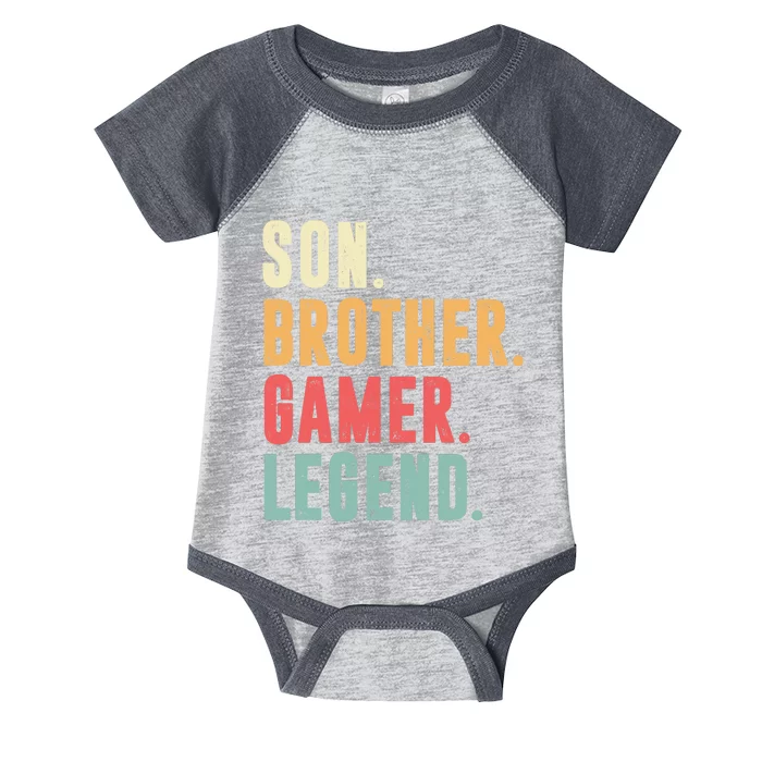 Son Brother Gamer Legend Gift Infant Baby Jersey Bodysuit