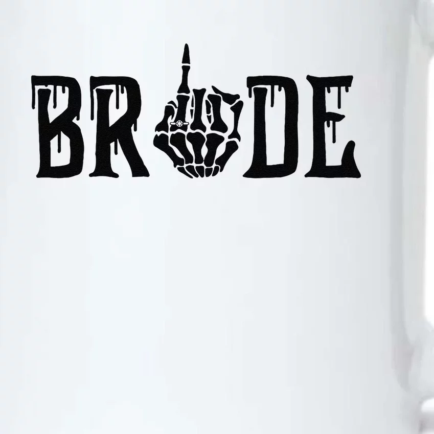 Spooky Bride Groom Gothic Halloween Wedding Matching Black Color Changing Mug