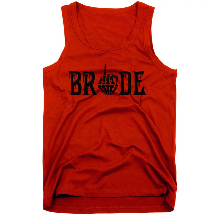 Spooky Bride Groom Gothic Halloween Wedding Matching Tank Top