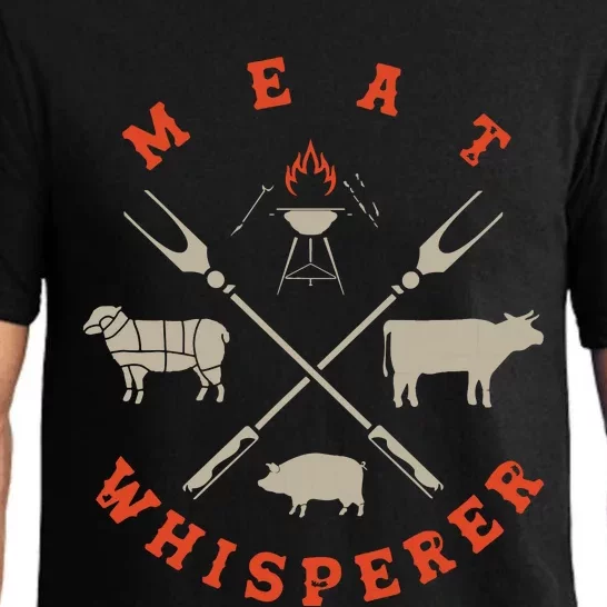 Smoked BBQ Grilling Meat Smoking Meat Whisperer Barbecue Pajama Set