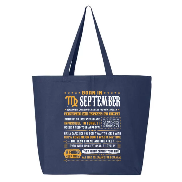 September Birthday Gifts Born In September Virgo 25L Jumbo Tote