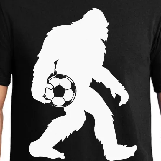 Sasquatch Bigfoot Goalkeeper Funny Soccer Pajama Set