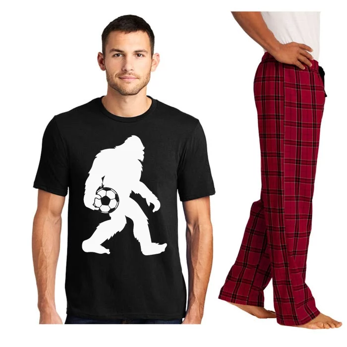 Sasquatch Bigfoot Goalkeeper Funny Soccer Pajama Set