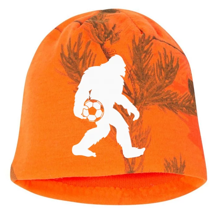 Sasquatch Bigfoot Goalkeeper Funny Soccer Kati - Camo Knit Beanie