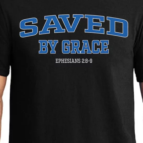 Saved by Grace Quote Christian Hymn Lyric Gospel Salvation Pajama Set