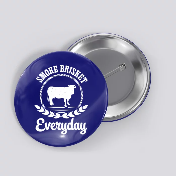 Smoke Brisket Grilling Barbecue Smoke Brisket Gift Button