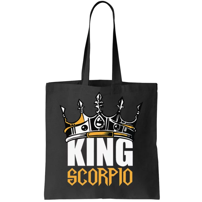 Scorpio Birthday Gifts King Scorpio Zodiac Tote Bag