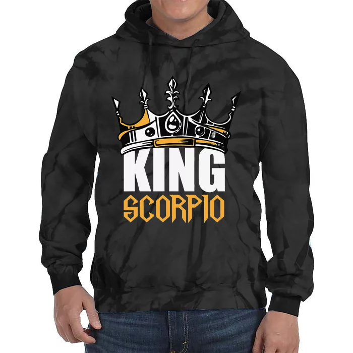 Scorpio Birthday Gifts King Scorpio Zodiac Tie Dye Hoodie