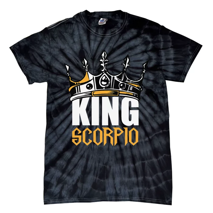 Scorpio Birthday Gifts King Scorpio Zodiac Tie-Dye T-Shirt