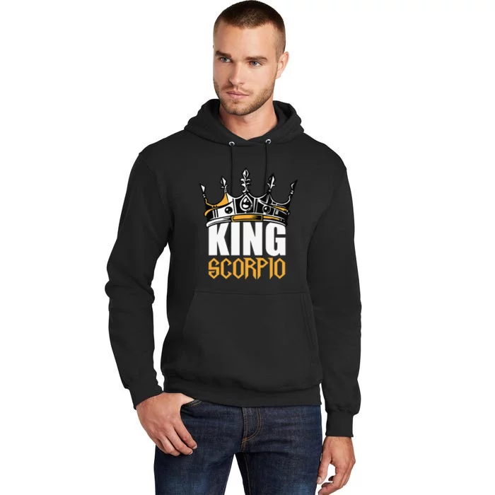 Scorpio Birthday Gifts King Scorpio Zodiac Tall Hoodie