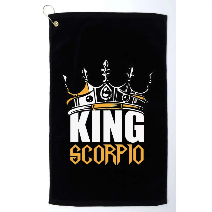 Scorpio Birthday Gifts King Scorpio Zodiac Platinum Collection Golf Towel