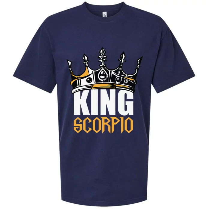 Scorpio Birthday Gifts King Scorpio Zodiac Sueded Cloud Jersey T-Shirt