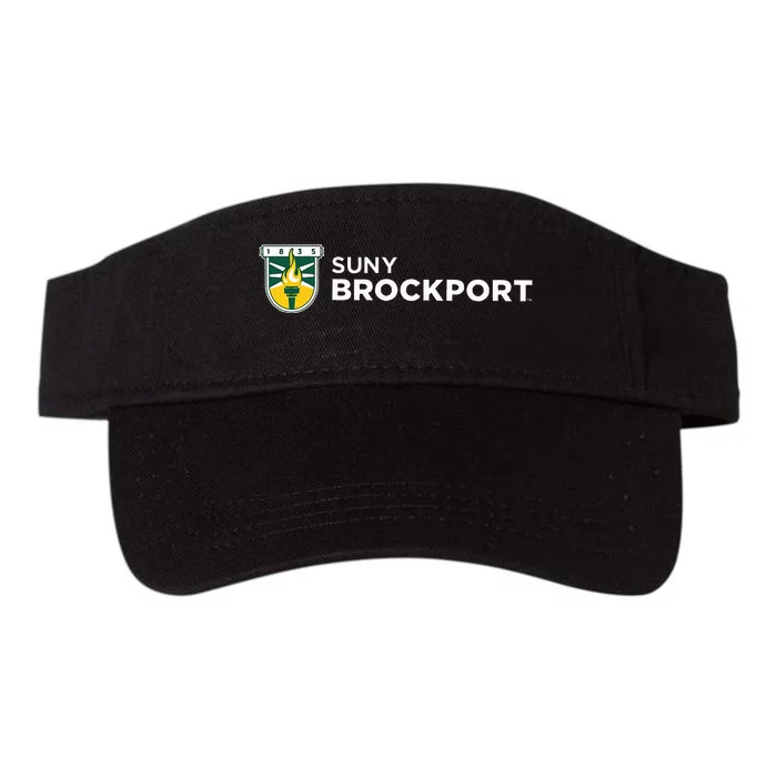 Suny Brockport Golden Eagles Institutional Shield Logo Valucap Bio-Washed Visor