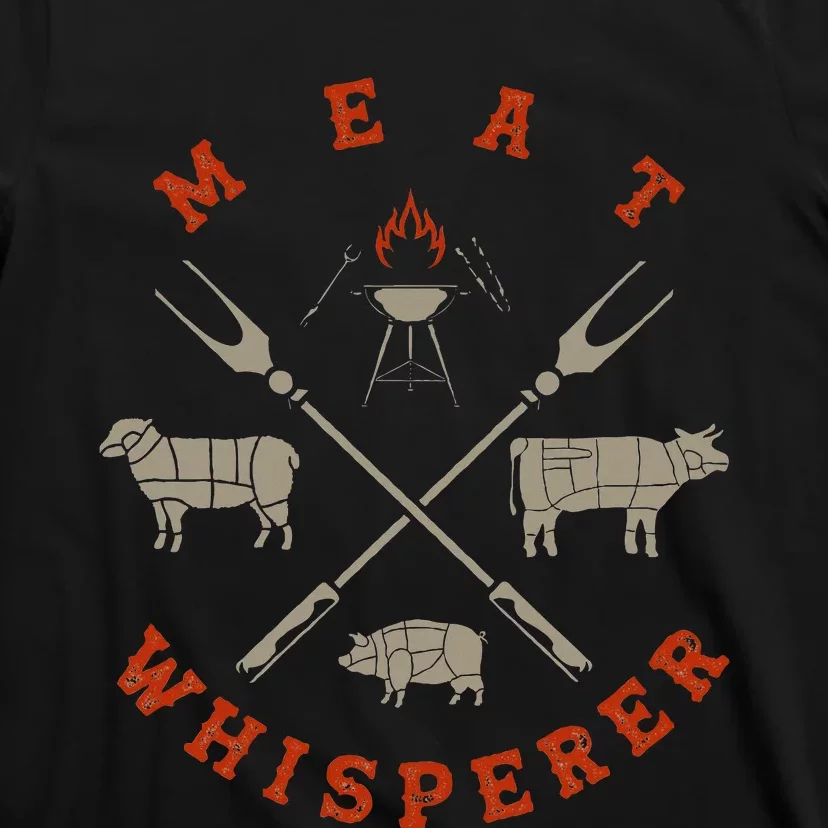 Smoked Bbq Grilling Meat Smoking Meat Whisperer Barbecue T-Shirt