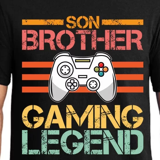 Son Brother Gaming Legend Gamer Family Gaming Brothers Gift Pajama Set