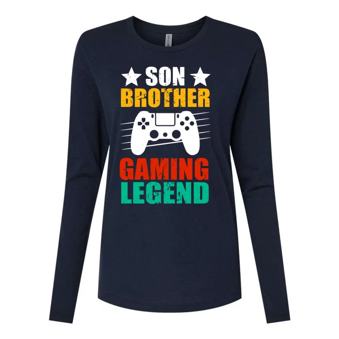 Son Brother Gaming Legend Womens Cotton Relaxed Long Sleeve T-Shirt