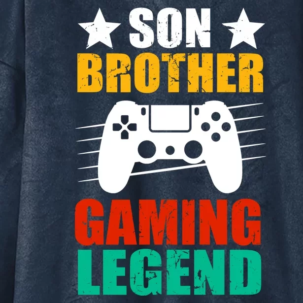 Son Brother Gaming Legend Hooded Wearable Blanket