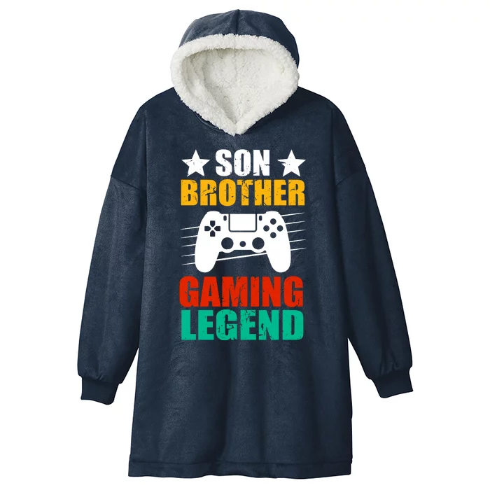 Son Brother Gaming Legend Hooded Wearable Blanket