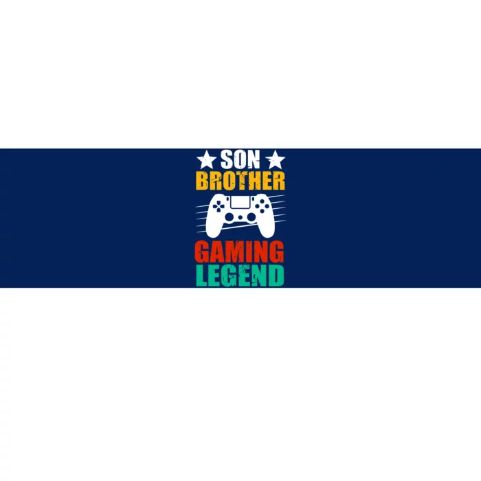 Son Brother Gaming Legend Bumper Sticker