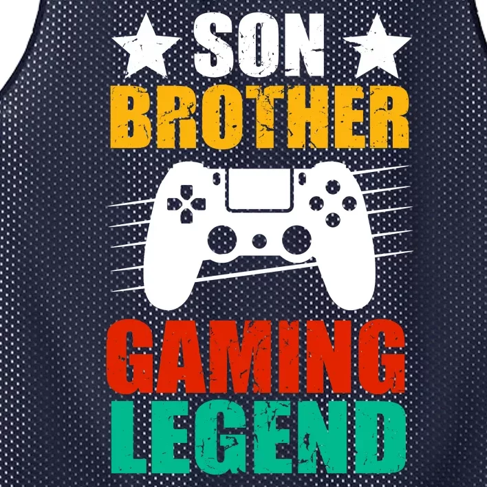 Son Brother Gaming Legend Mesh Reversible Basketball Jersey Tank