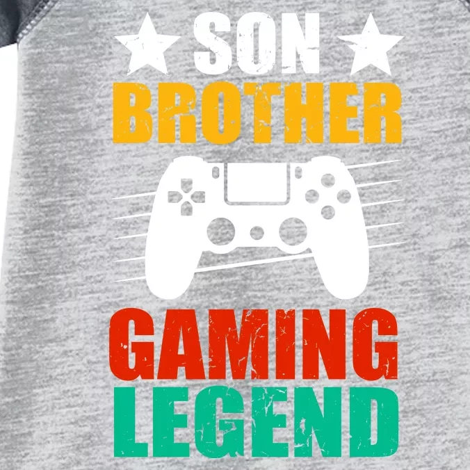 Son Brother Gaming Legend Infant Baby Jersey Bodysuit