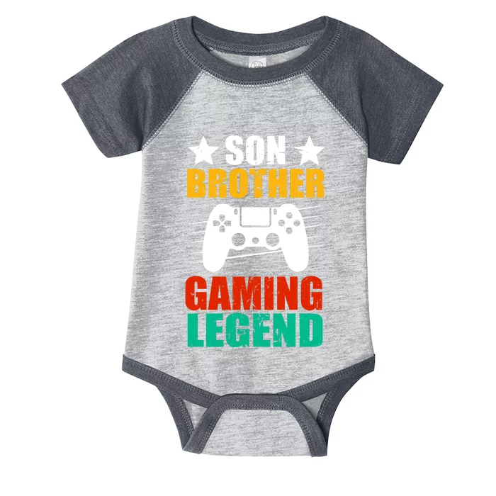 Son Brother Gaming Legend Infant Baby Jersey Bodysuit