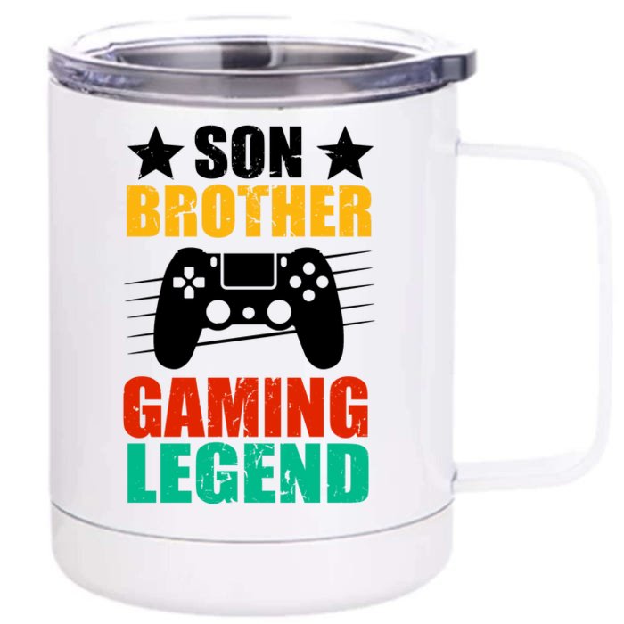 Son Brother Gaming Legend Front & Back 12oz Stainless Steel Tumbler Cup