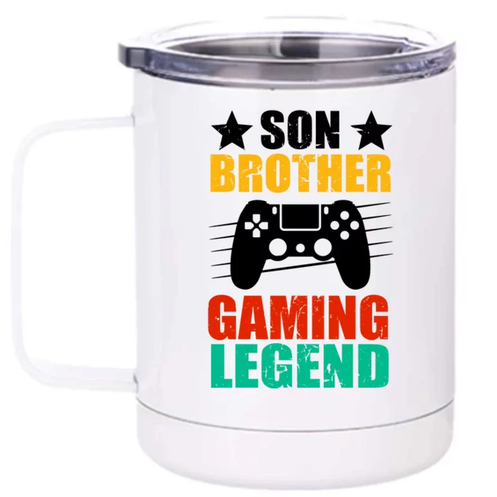 Son Brother Gaming Legend Front & Back 12oz Stainless Steel Tumbler Cup