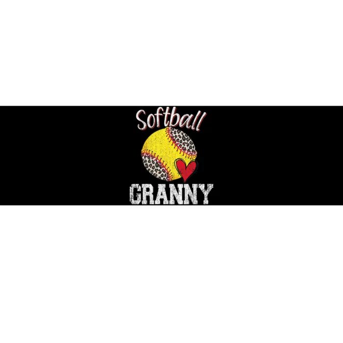 Softball Baseball Granny Leopard Mothers Day Gifts Bumper Sticker