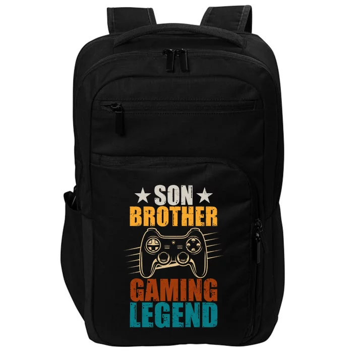 Son Brother Gaming Legend Gamer Impact Tech Backpack