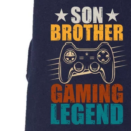 Son Brother Gaming Legend Gamer Doggie 3-End Fleece Hoodie