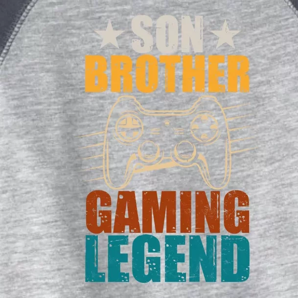 Son Brother Gaming Legend Gamer Toddler Fine Jersey T-Shirt