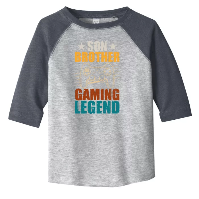 Son Brother Gaming Legend Gamer Toddler Fine Jersey T-Shirt