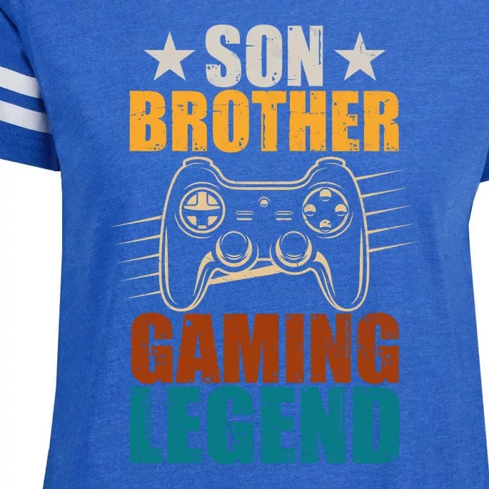 Son Brother Gaming Legend Gamer Enza Ladies Jersey Football T-Shirt