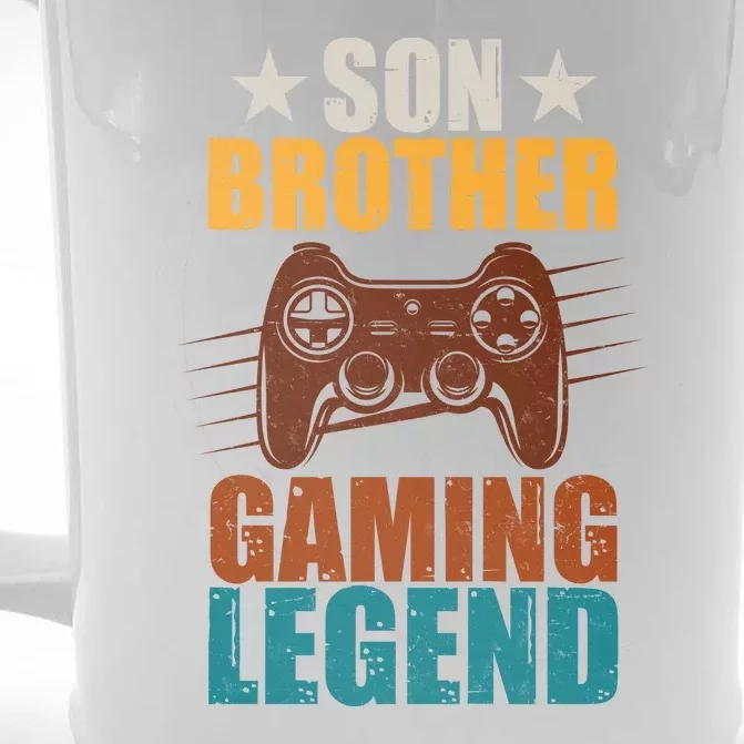 Son Brother Gaming Legend Gamer Front & Back Beer Stein