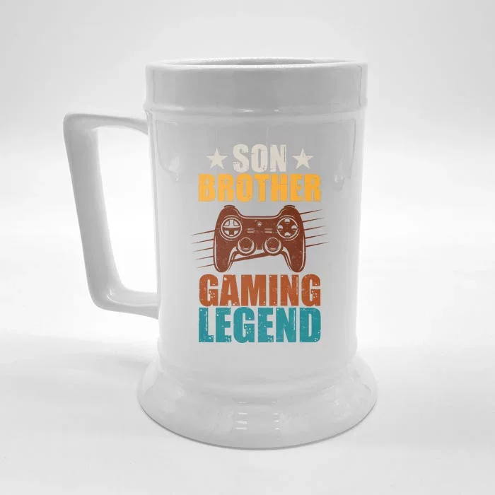 Son Brother Gaming Legend Gamer Front & Back Beer Stein