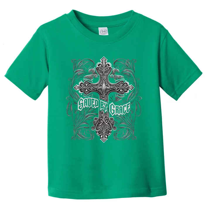 Saved By Grace Christian Toddler T-Shirt