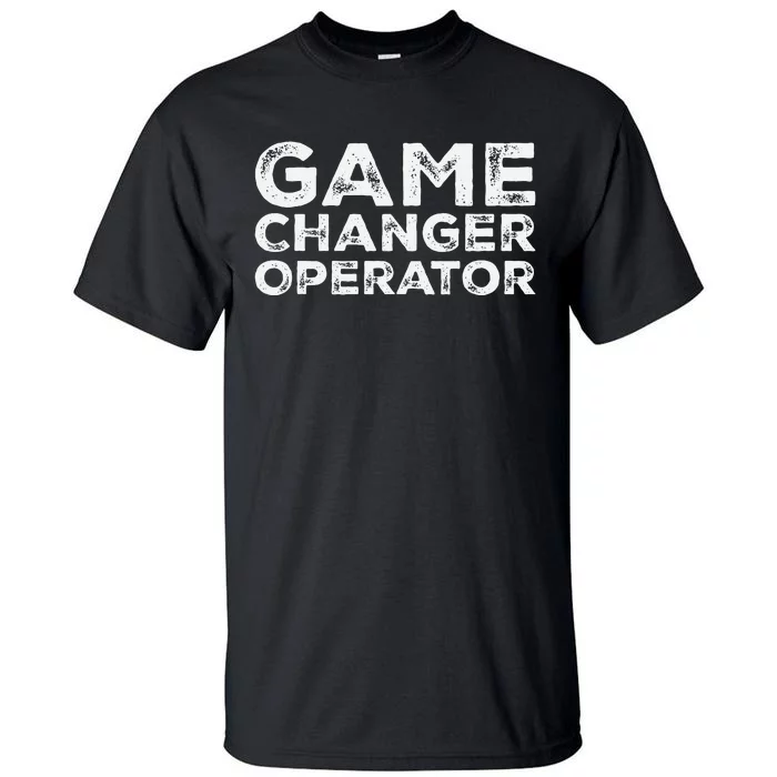 Softball & Baseball Game Scorekeeper Changer Operator Design Tall T-Shirt