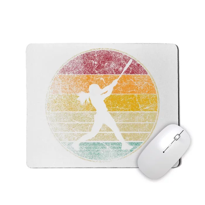 Softball Ball Girl Women Gift Mousepad