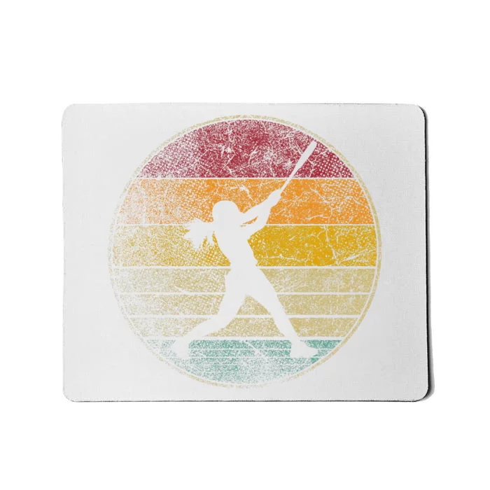 Softball Ball Girl Women Gift Mousepad