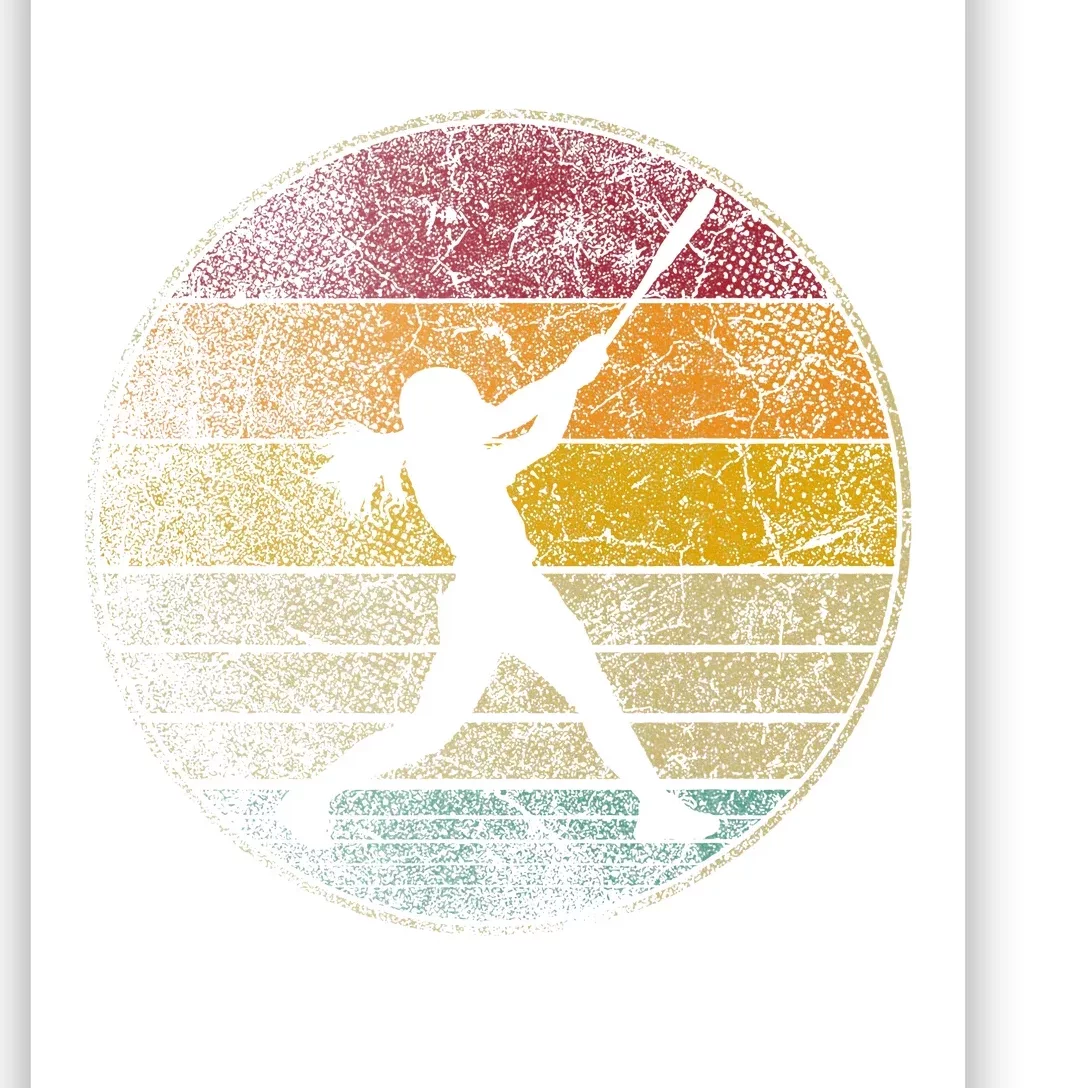 Softball Ball Girl Women Gift Poster