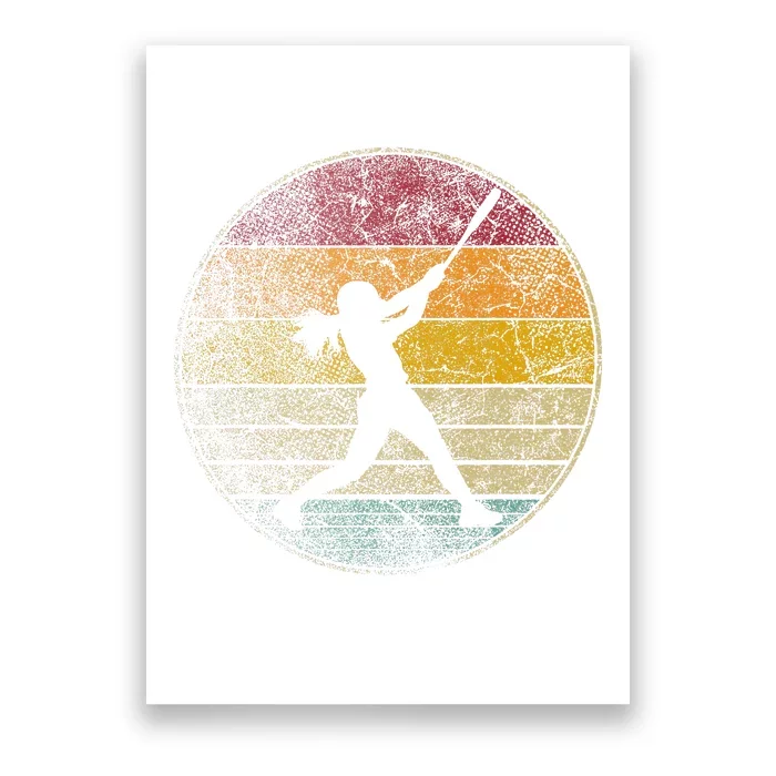 Softball Ball Girl Women Gift Poster