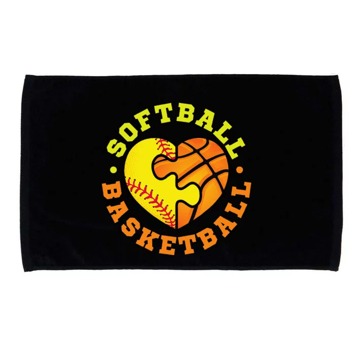 Softball Basketball Gift Microfiber Hand Towel